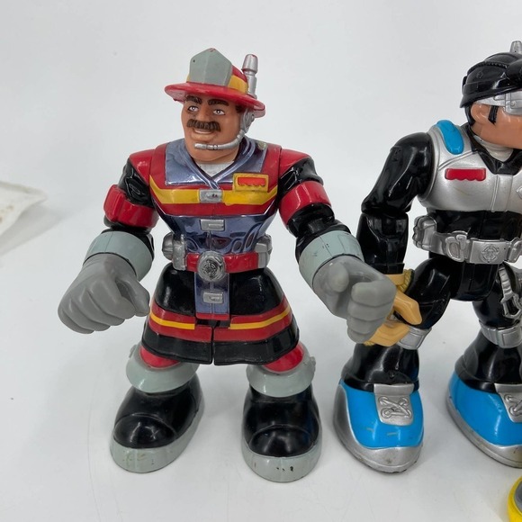 Mattel Action Rescue Figures Lot Carlos Kitbash Firefighter Forest Fuego - Picture 4 of 11